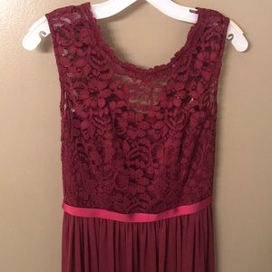 Brand New David’s Bridal Wine Bridesmaid Dress